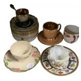 Assorted Demitasse Saucer and Cups