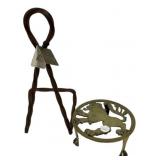 Wrought Iron Stand and Trivet