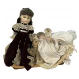 VTG Three Porcelain Dolls