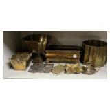 Assorted Brass Planters and Vases