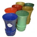 7 Anchor Hocking Rainbow tumblers