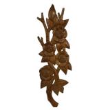 38"Hand carved suar wood wall relief panel