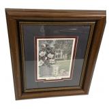 American Beauty Framed Print 16"h., 13"w