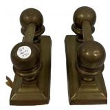 19th Century Brass Firedogs