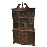 Duncan Phyfe China Cabinet 80"h., 46"w