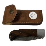 MHS Damasus Style Single Blade Pocket Knife