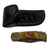 MHS Damasus Style Pocket Knife