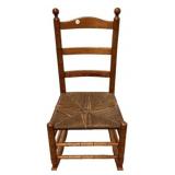 wooden ladder back rocking chair