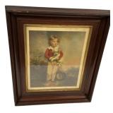 VTG Print of Master Simpson Framed 23"h., 18"w