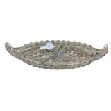 Fostoria American Clear Relish Boat 12"