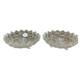 Pair of Fostoria American Clear Votives 6"dia