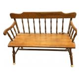 Colonial Late 20th Century Bench 32"h., 45"w