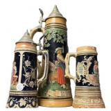 Three VTG German Beer Steins
