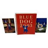 Blue Dog 2003 Calendar Book and Two Postcards