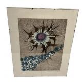 Signed Rizzolo Linocut 38/150 20"h., 16"w