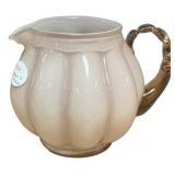 Fenton Art Glass Rose Overlay jug/pitcher 5 1/2"