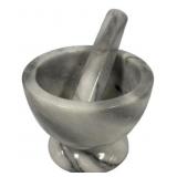 5"h., 7"dia Marble Mortar Kit