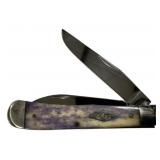 Case Violet 6254W SS Trapper Folding Knife