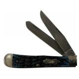 Case 6254DAM Medtr Blue Trapper Folding Knife