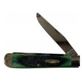 Case 6254 SS HTR Green Trapper Folding Knife