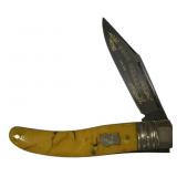 Figthn Rooster Folk Heroes  Folding Knife