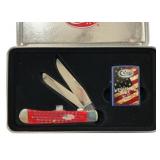 Case 6254 SS Red Trapper 125 years and Lighter