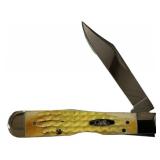 Case 6111 1/2L SS Brnt Oat Cheetah Folding Knife