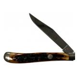 Queen Cutlery Amber Stag Q2004 Folding Knife