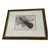 12'h., 16'w Signed Framed Violin Print