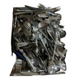 Box Lot of Nice Assorted Stainless Steel Flatware