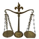 30'  Brass scale of justice