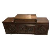 VTG Mediterranean Revival Radio Cabinet 31'h., 63