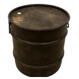 Metal Black Drum 16'h., 16'w