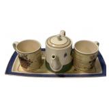 Wedgwood Sarah's Garden Tray, Cups, Pitcher