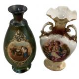 Porcelain and Glass Vases 8'h