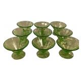 12 Green depression Sherbets F Mark