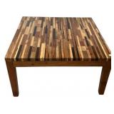 solid reclaimed wood Side Table 18'h., 35'w