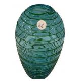 Eastern Swirl Glass Vase 11'h