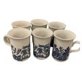 6 England Willow Cups, 4 1/2'h