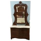1850 Mahogany Marble Top Dresser