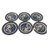 12 Churchill England Willow 10'dia Plates
