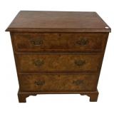 Baker Furniture Georgian Three Drawer Chest 30'h.
