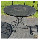 Wrought Iron Patio Round Table