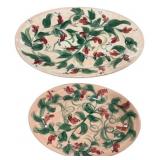1993 and 1997 Gail Pittman Ceramic Platters 15'
