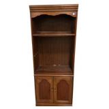 Oak Pressed Wood Bookcase 77'h., 30'w, 16'd