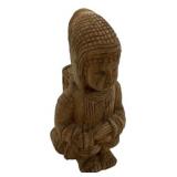 14'h Thailand Carved Wood Sculpture