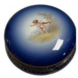 D and C France Porcelain Powder Box