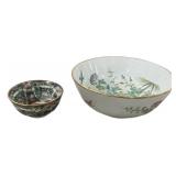 Chinese Bowl 9'dia Bowl and Small Bowl