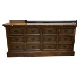 Mexico  Heavy Multiple Drawer Dresser 49'h., 103'