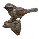 Red Back Shrike Hand Carved Hong Kong 4'h